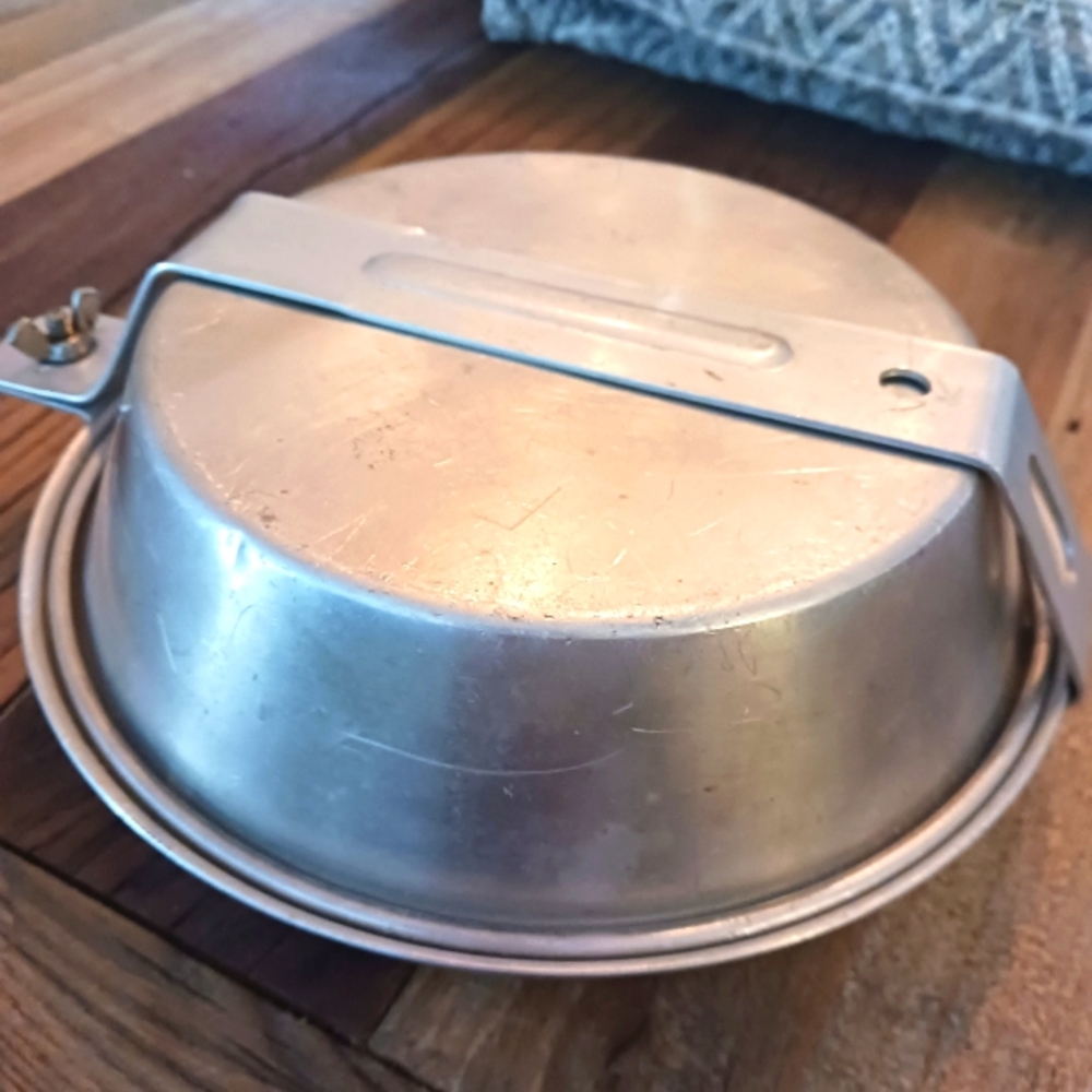 Palco vintage Camping pan/dish set. Frying pan, saucepan, dish. RV Tent *READ
